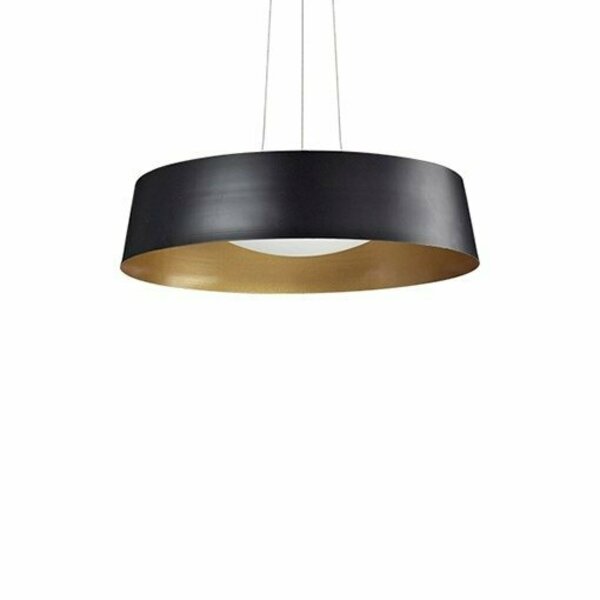 Kuzco Lighting Single Lamp LED Pendant With Black/Gold Or White/Silver Shade 401207BK-LED